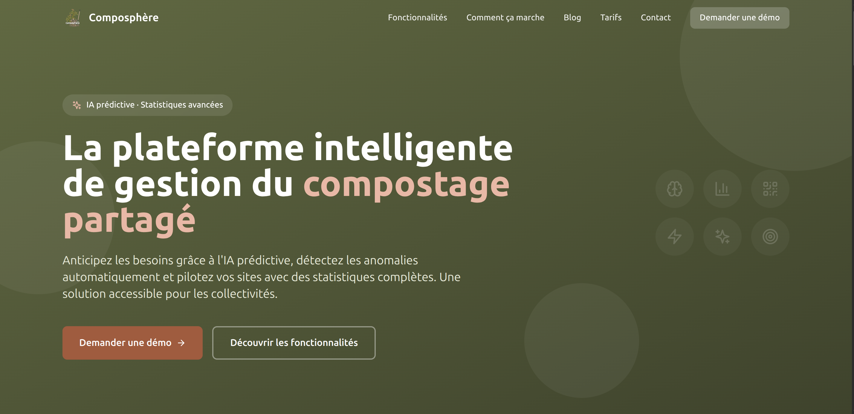 Composphère – Plateforme SaaS de gestion du compostage partagé